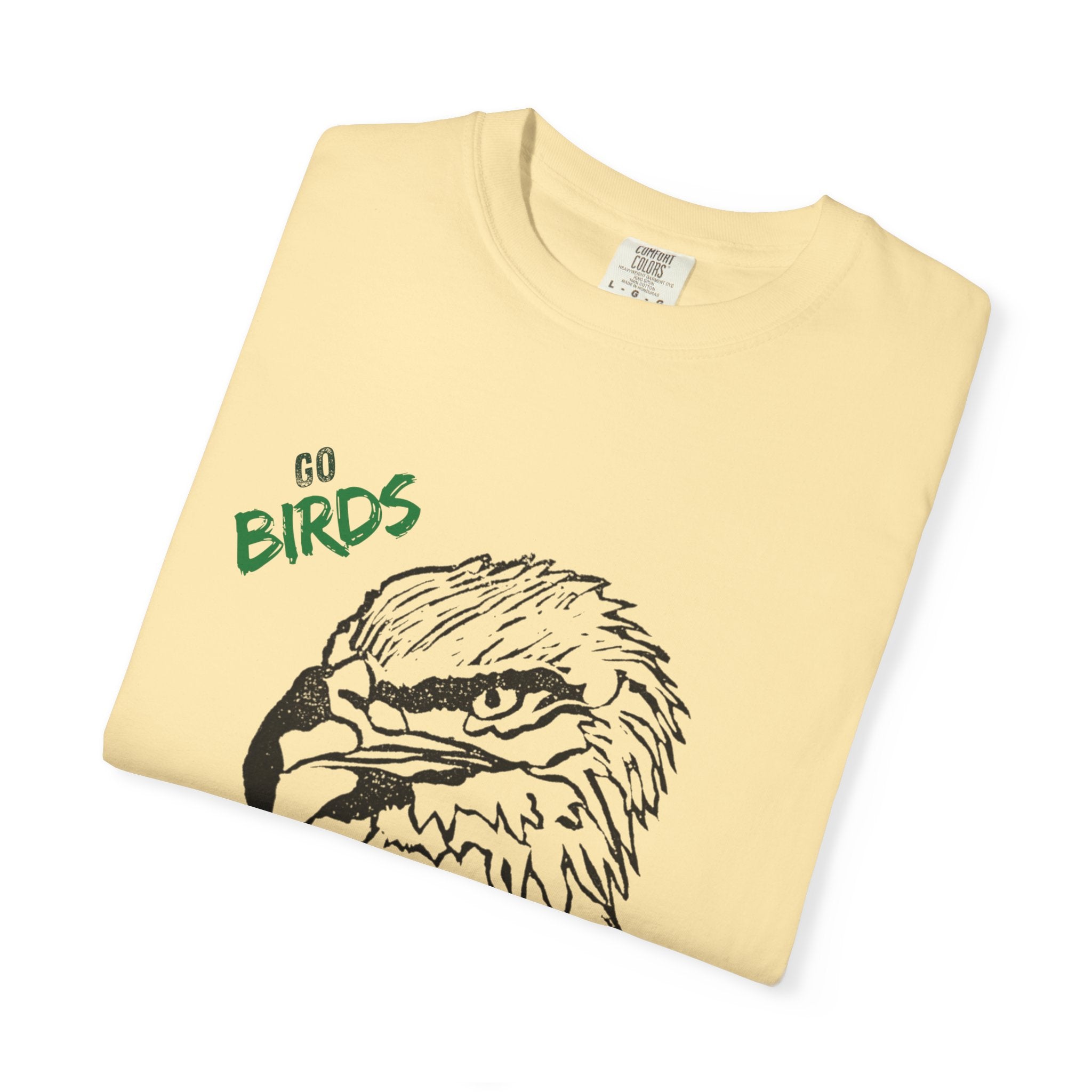 Nihonbashi PHILLY TOKYO Unisex Garment-Dyed T-Shirt - 'Go Birds' Design By NAO