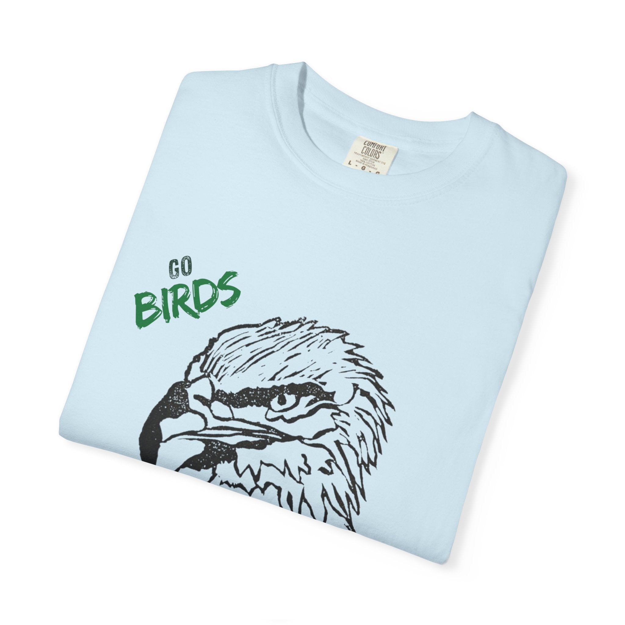 Nihonbashi PHILLY TOKYO Unisex Garment-Dyed T-Shirt - 'Go Birds' Design By NAO