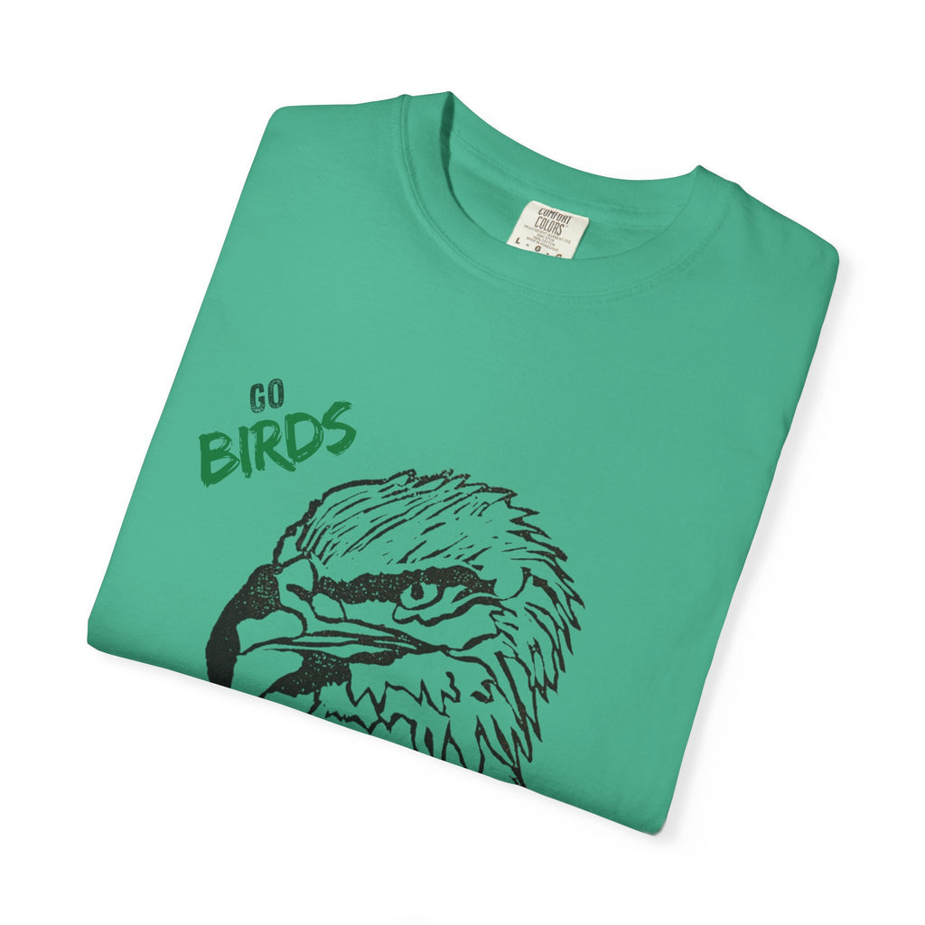 Nihonbashi PHILLY TOKYO Unisex Garment-Dyed T-Shirt - 'Go Birds' Design By NAO