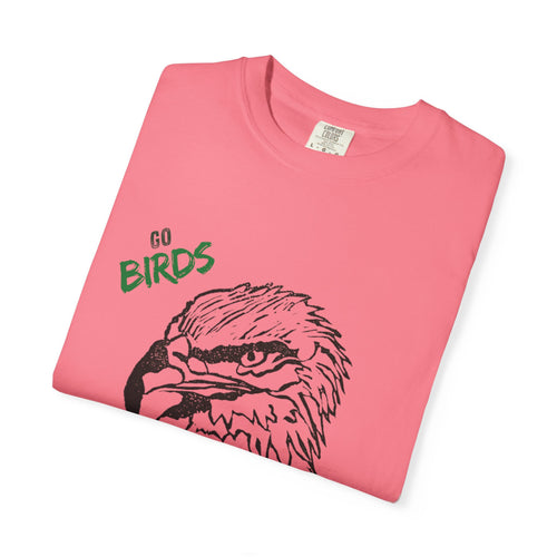 Nihonbashi PHILLY TOKYO Unisex Garment-Dyed T-Shirt - 'Go Birds' Design By NAO