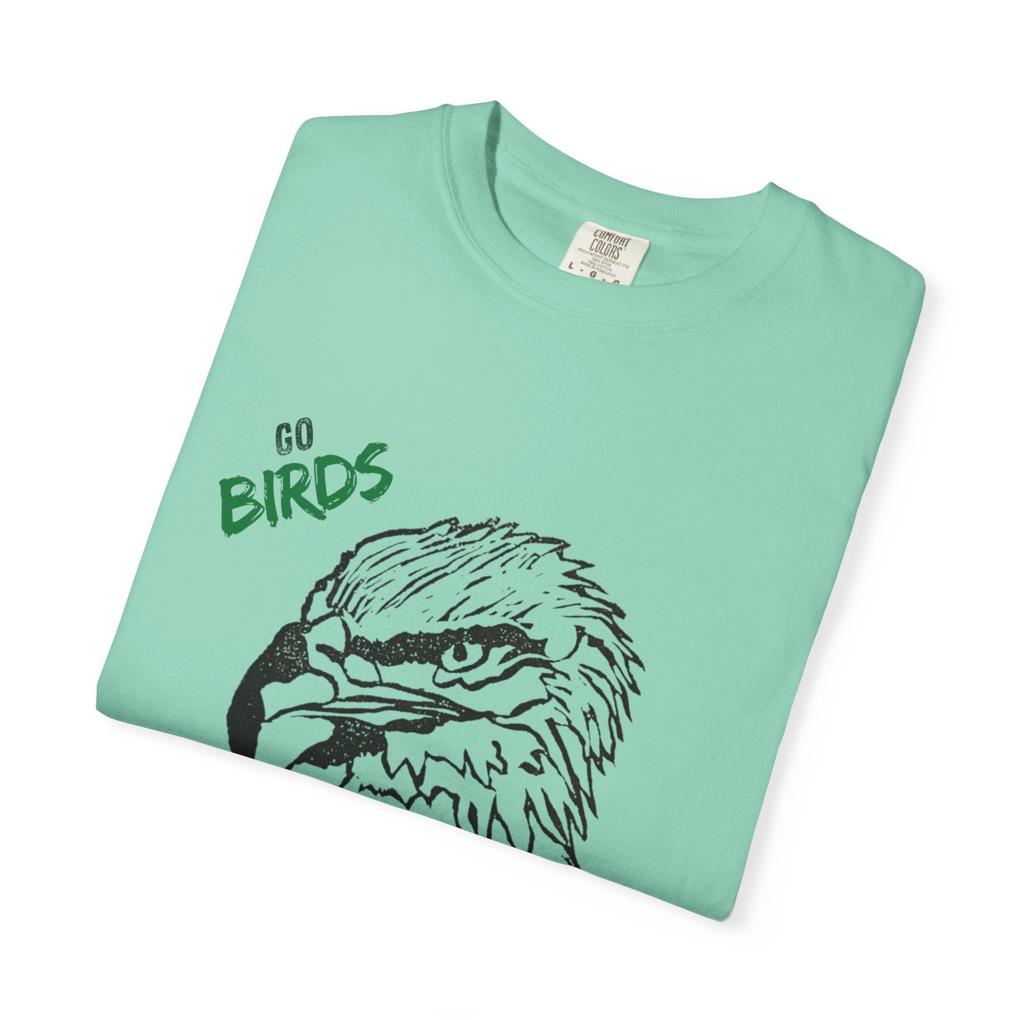 Nihonbashi PHILLY TOKYO Unisex Garment-Dyed T-Shirt - 'Go Birds' Design By NAO