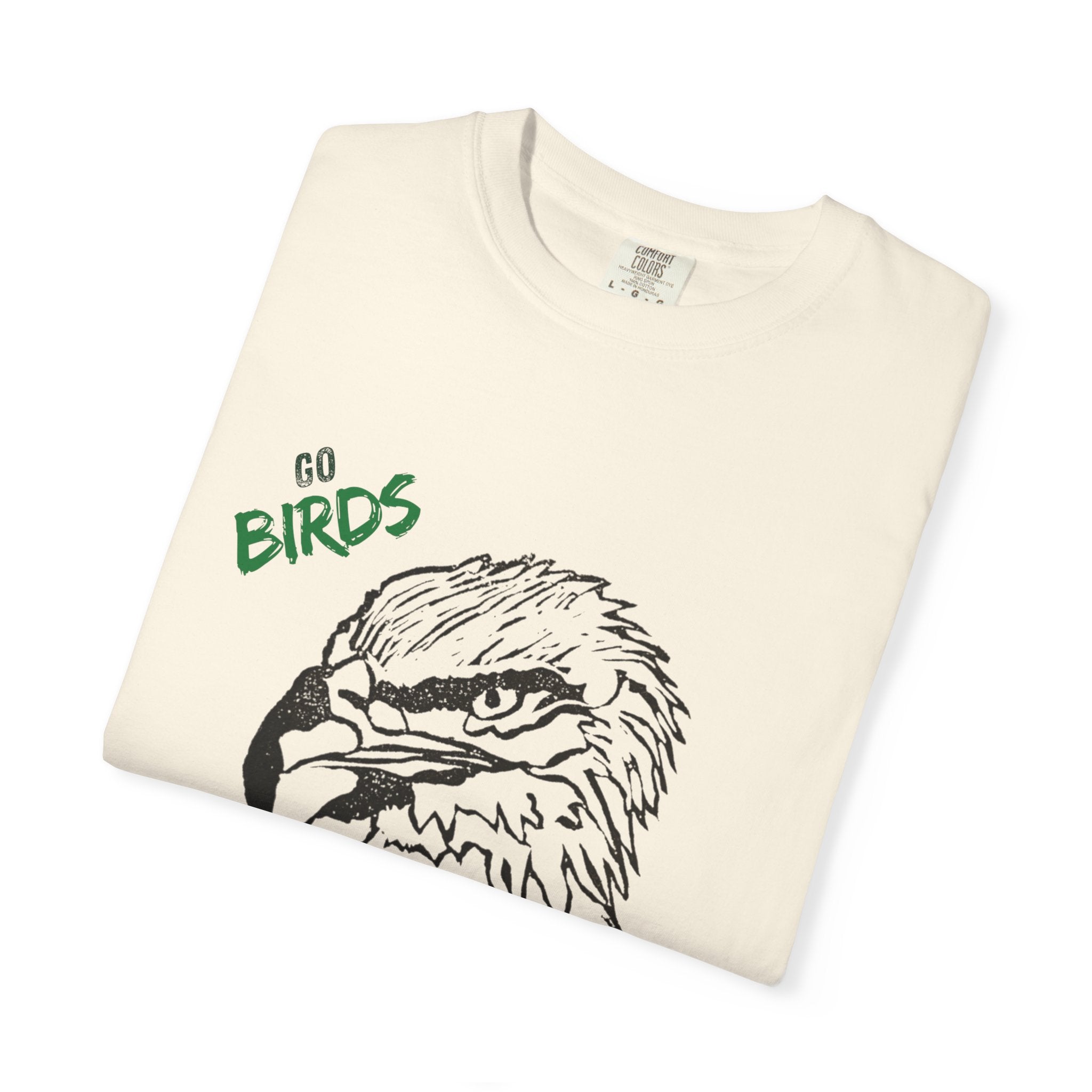 Nihonbashi PHILLY TOKYO Unisex Garment-Dyed T-Shirt - 'Go Birds' Design By NAO
