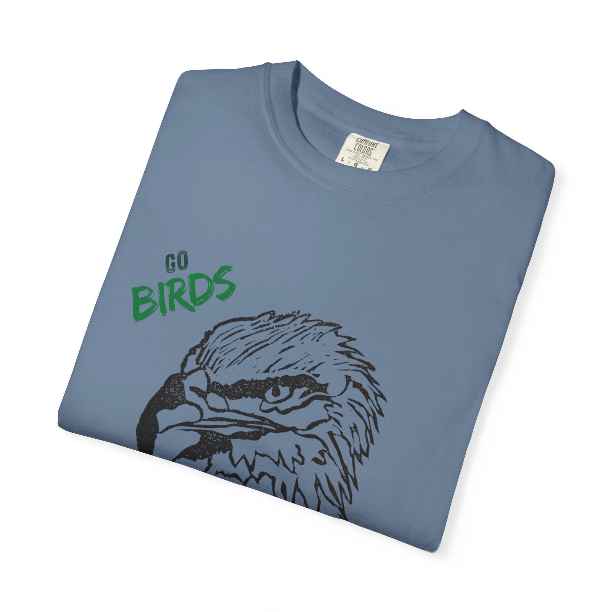 Nihonbashi PHILLY TOKYO Unisex Garment-Dyed T-Shirt - 'Go Birds' Design By NAO